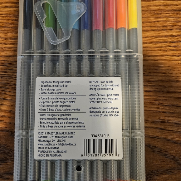 Triplus Fineliner Marker Pen Set - 10 Colors - Picture 2 of 2